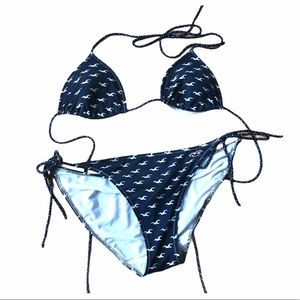 Hollister Navy Triangle Bikini
